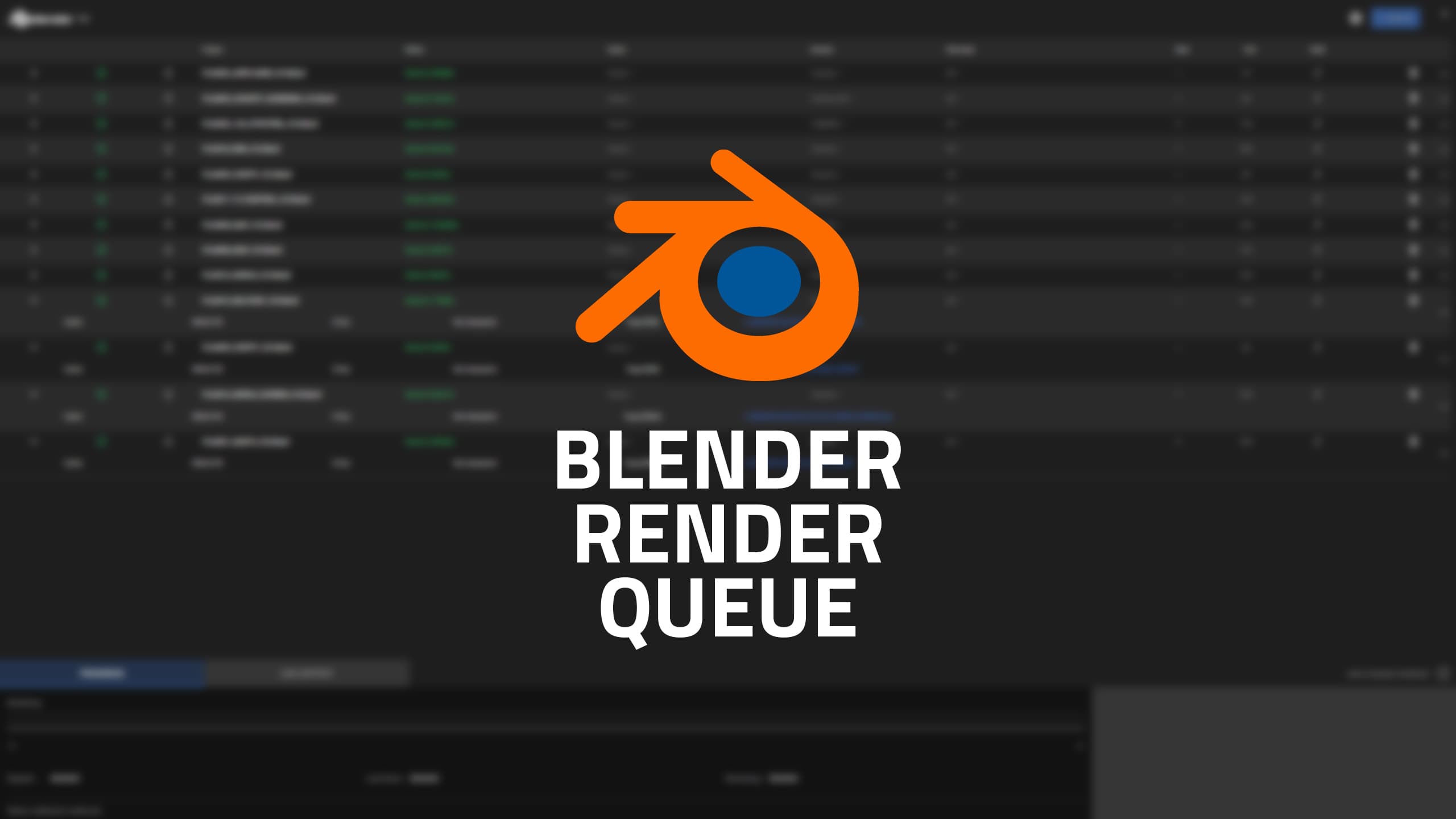 Fluidifiez votre workflow Blender avec Blender Render Queue
